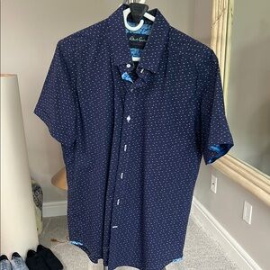 Navy Blue Men's Shirt by Robert graham